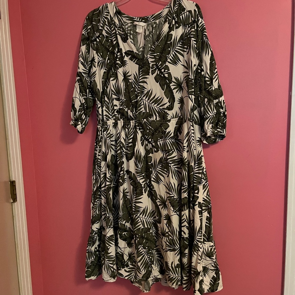 H&M L.O.G.G. Leaf Dress